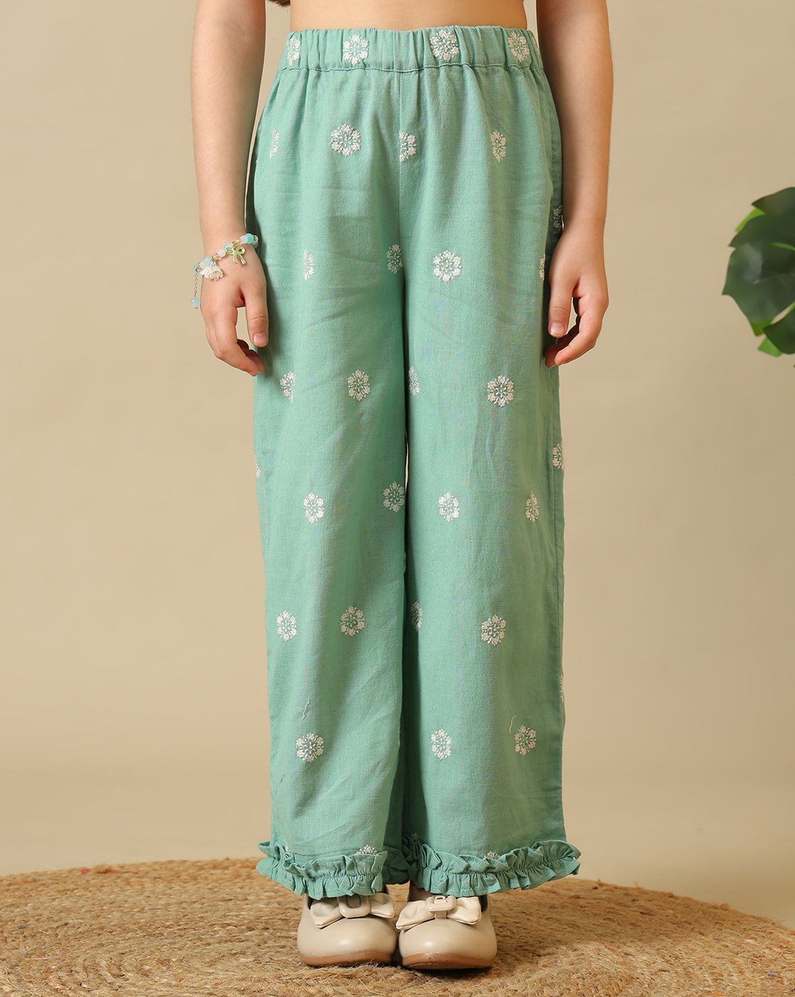 Girls Embroidered Co-Ord Set