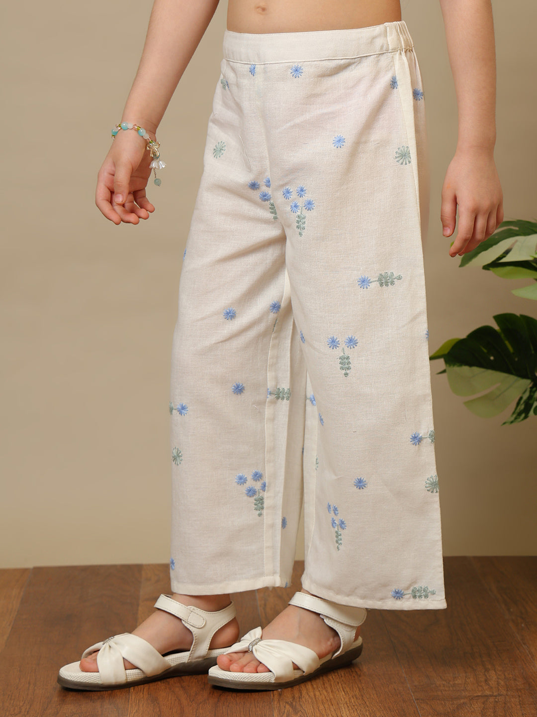 Girls Embroidered Co-Ord Set