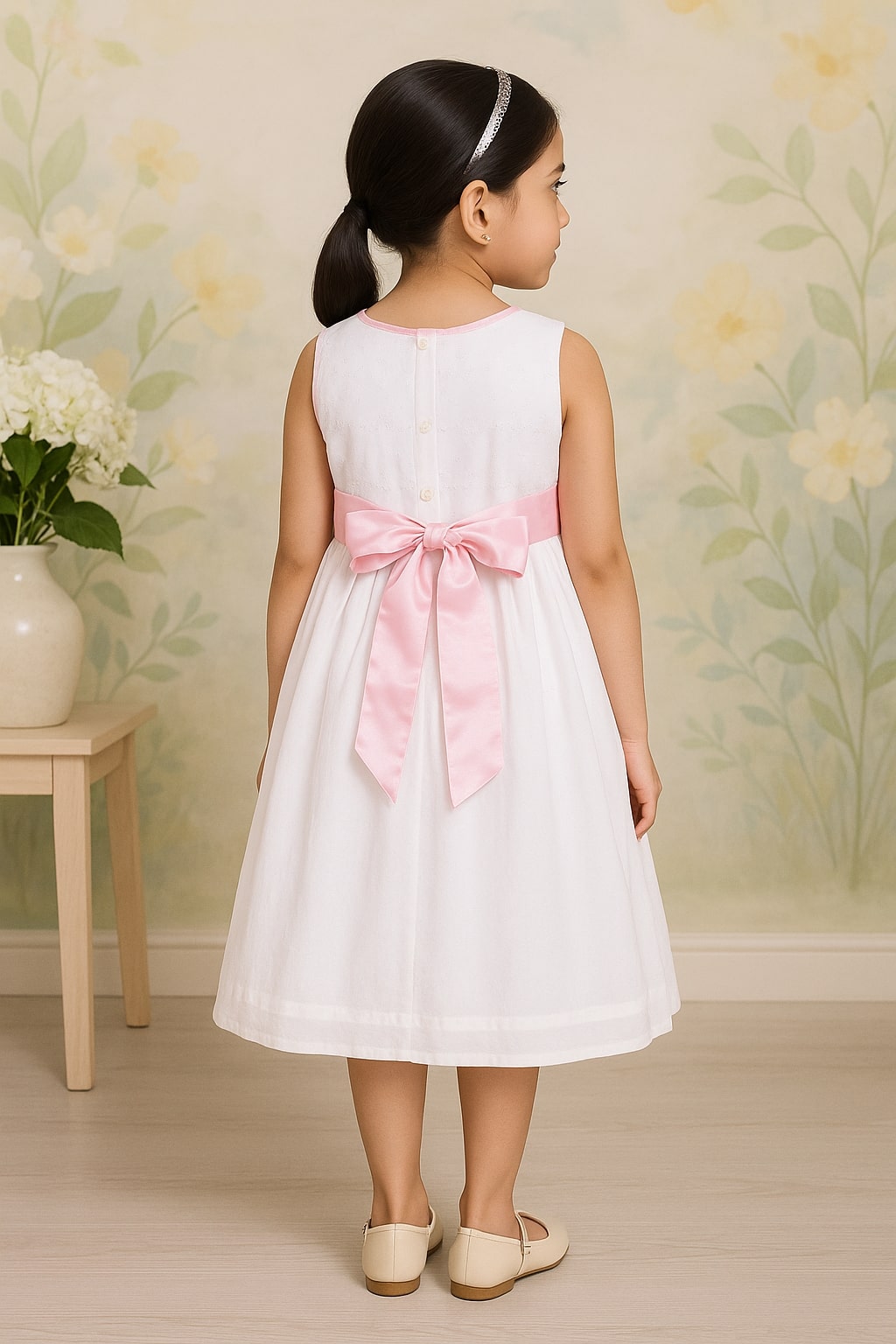 Girls Embroidered Party Frock