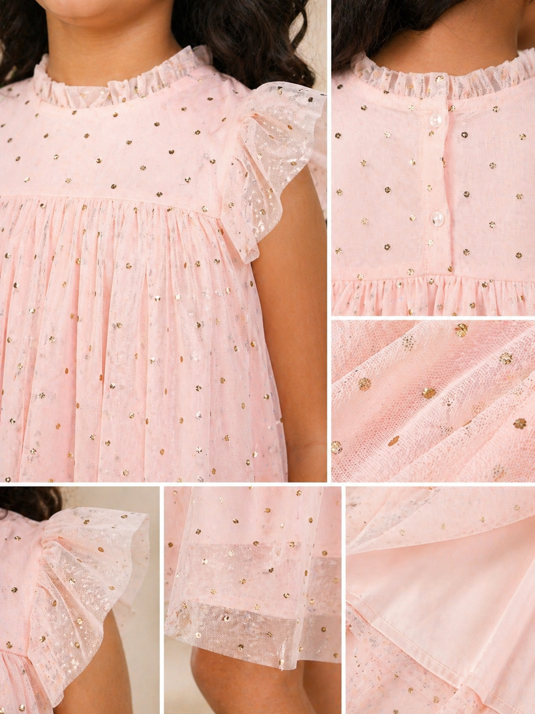 Girls Smocked Layered Dress