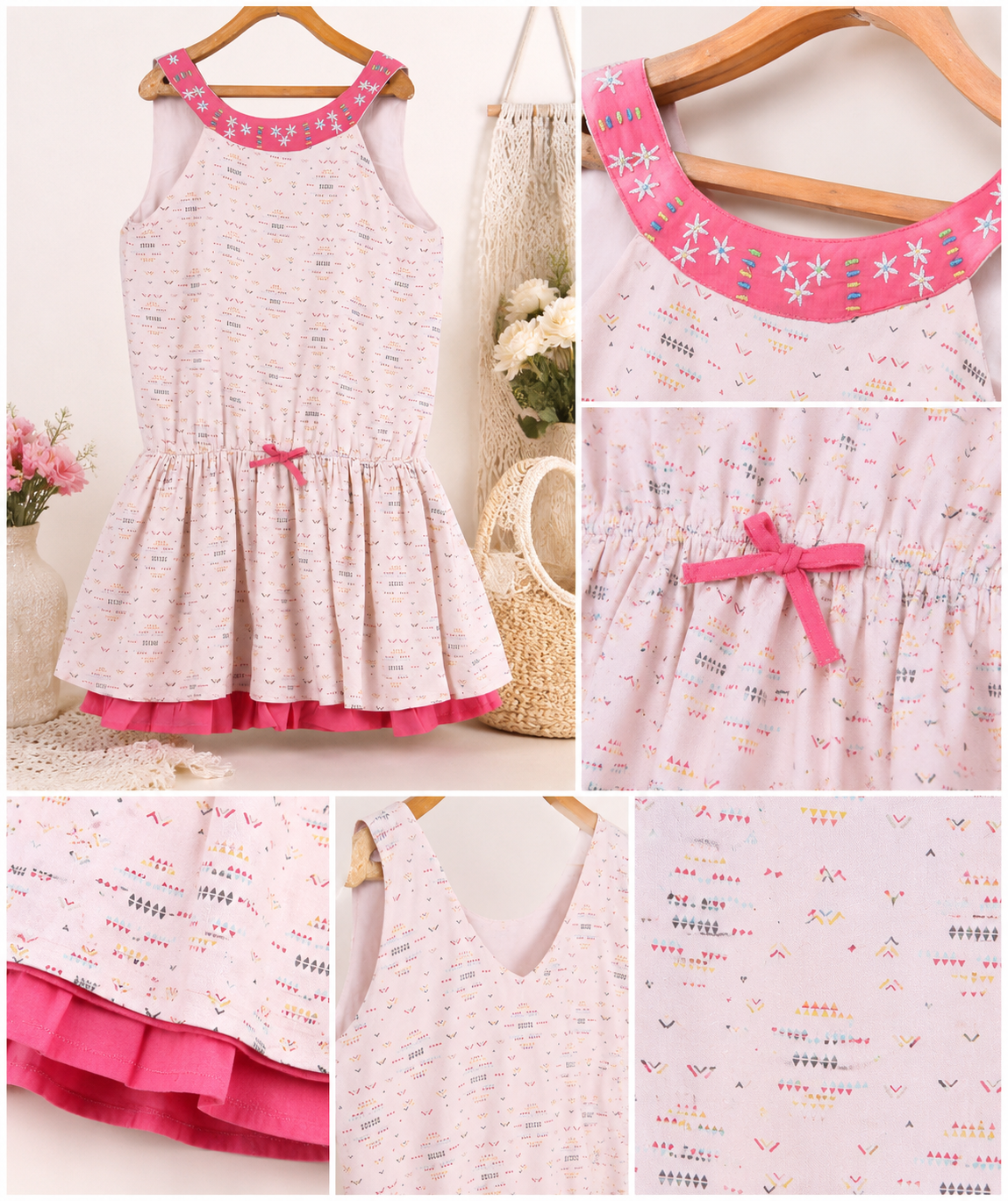Girls Printed A-Line Dress
