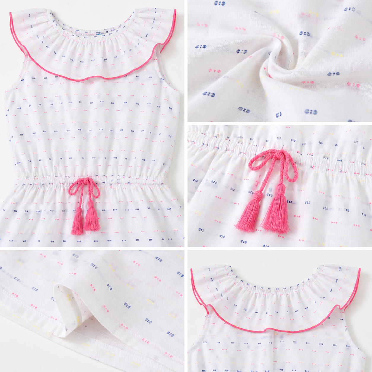 Girls Printed Fit & Flare Dress