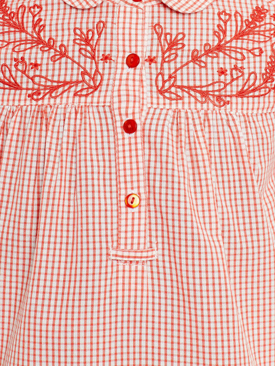 Girls Embroidered Full Sleeve Casual Top