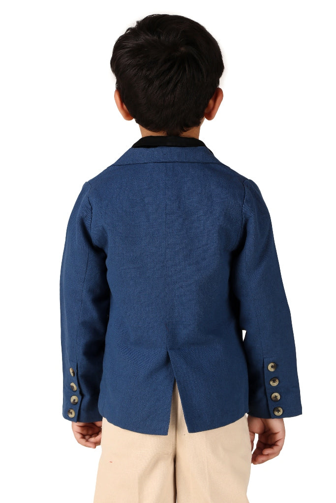 Boys Blue Casual Blazer Jacket