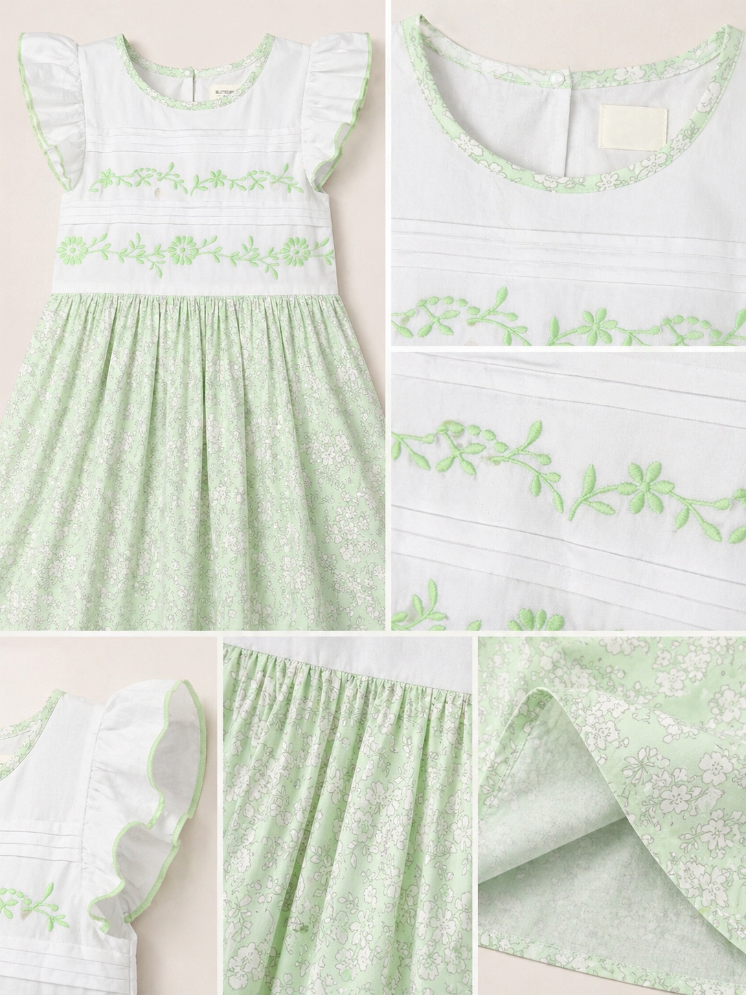 Girls Floral Flare Dress