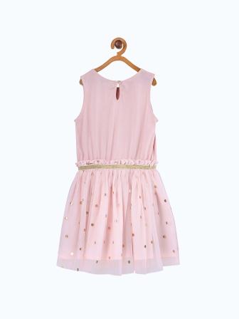 Girls Embellished Fit & Flare Dress