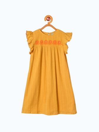 Girls Floral Flared Frock