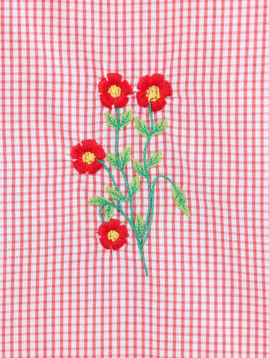 Girls Embroidered A-Line Dress