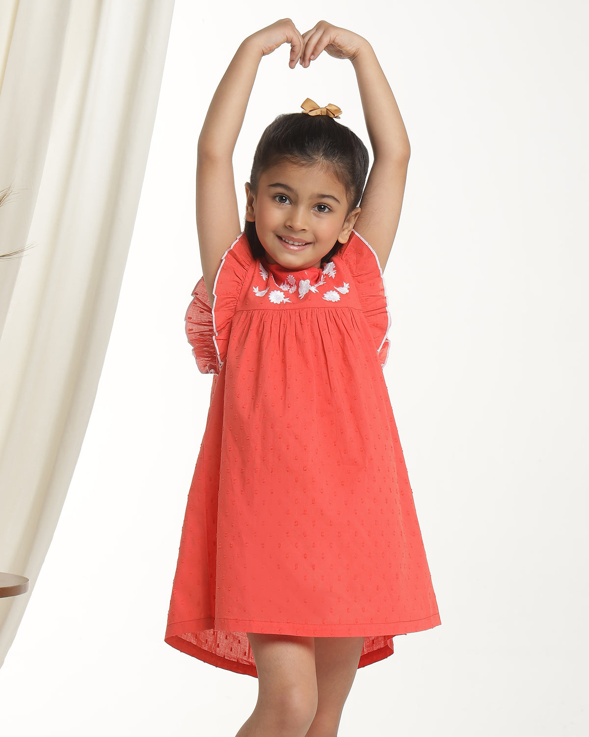 Girls Stylish Flutter Sleeve Frock