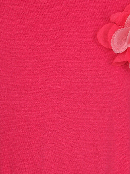 Girls Flamingo Printed Flare Dress