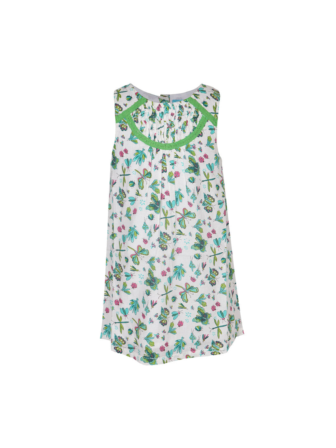 Girls Butterfly Print Dress