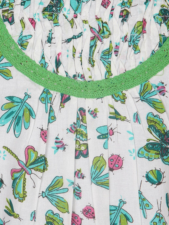 Girls Butterfly Print Dress