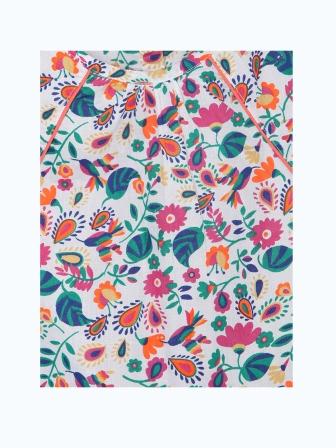 Girls Floral Tiered Dress