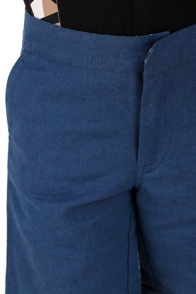Boys Blue Casual Cotton Blend Shorts