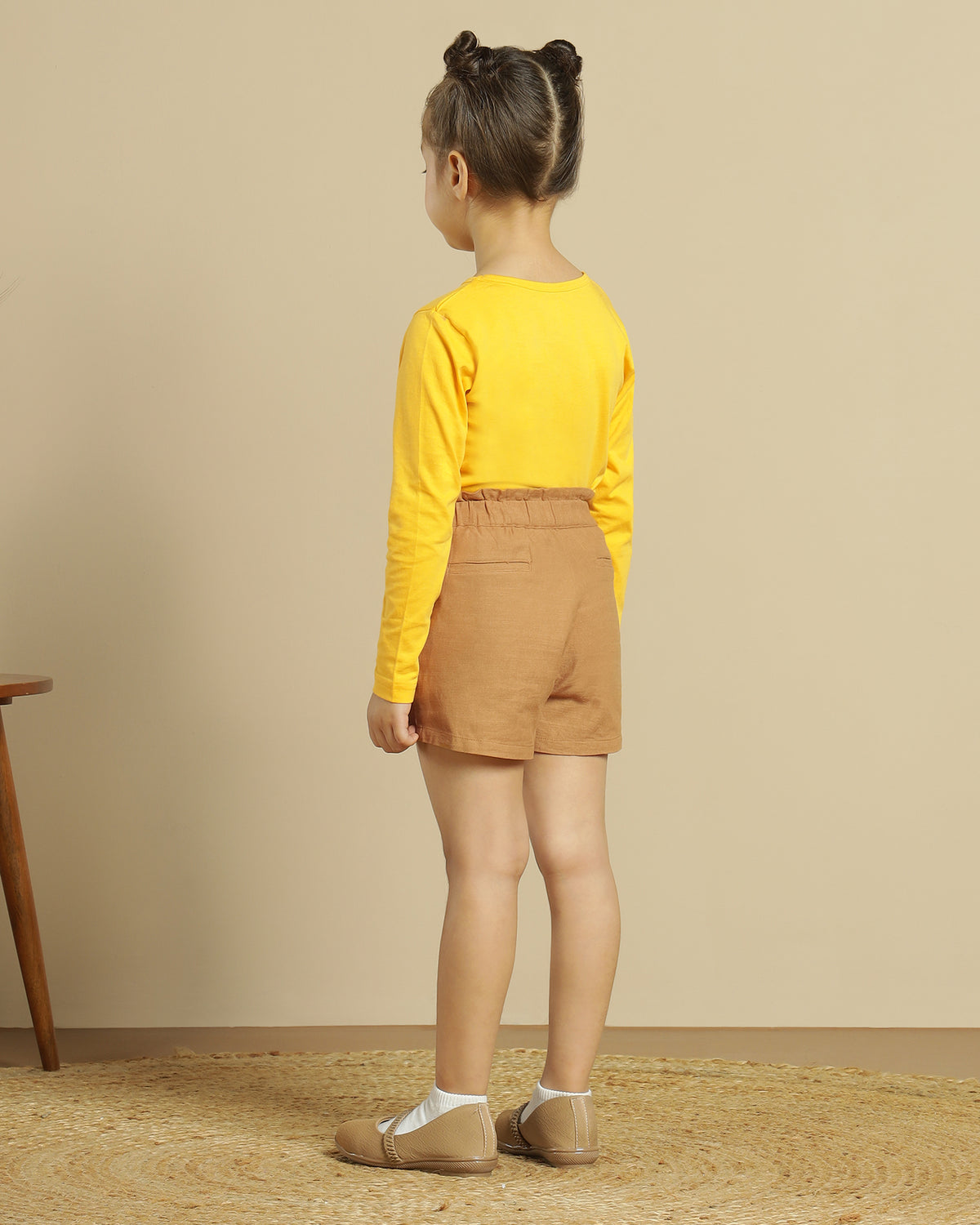 Girls Brown Casual Shorts