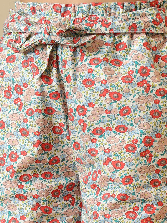 Girls Floral Printed Co-Ord Set