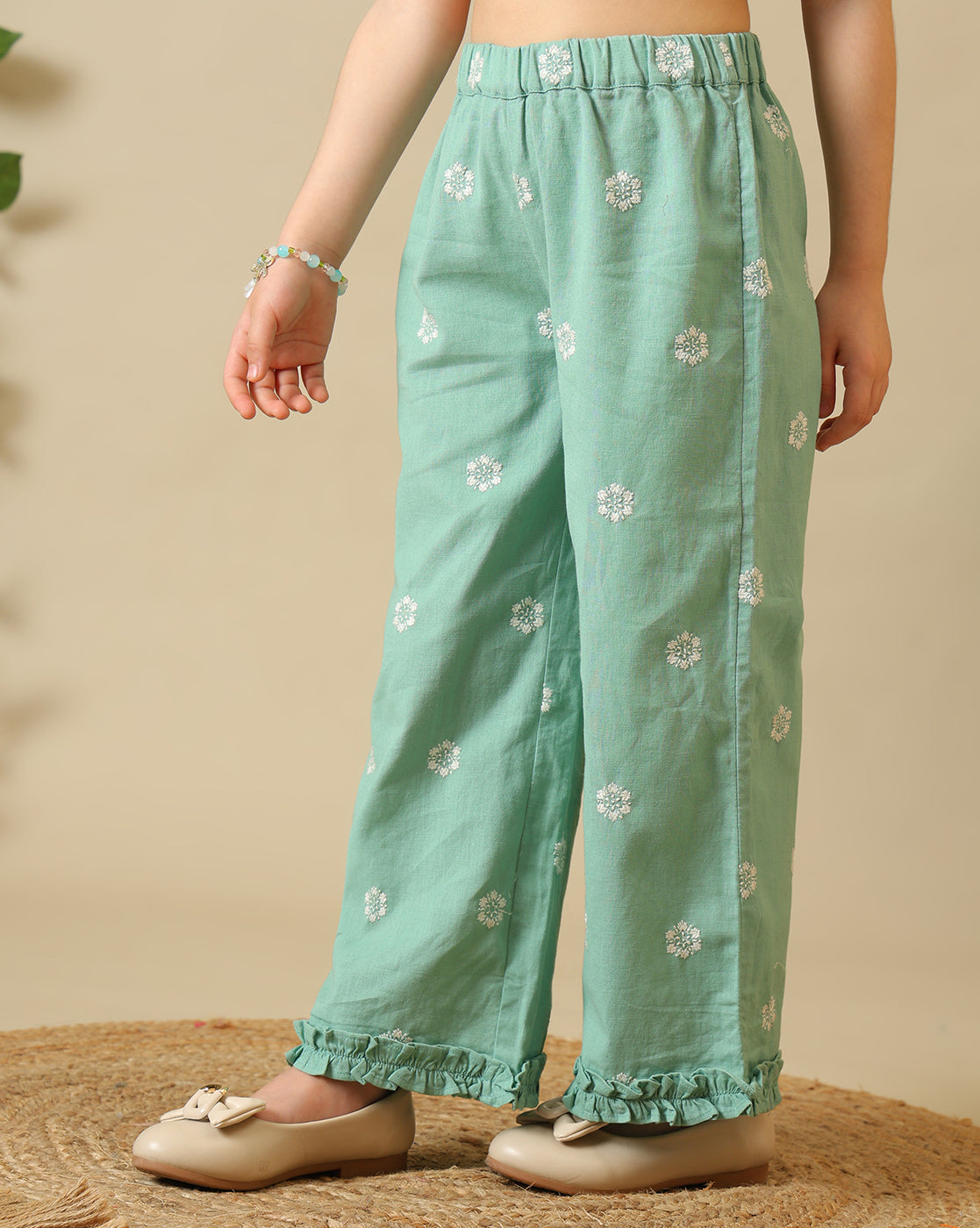 Girls Embroidered Co-Ord Set