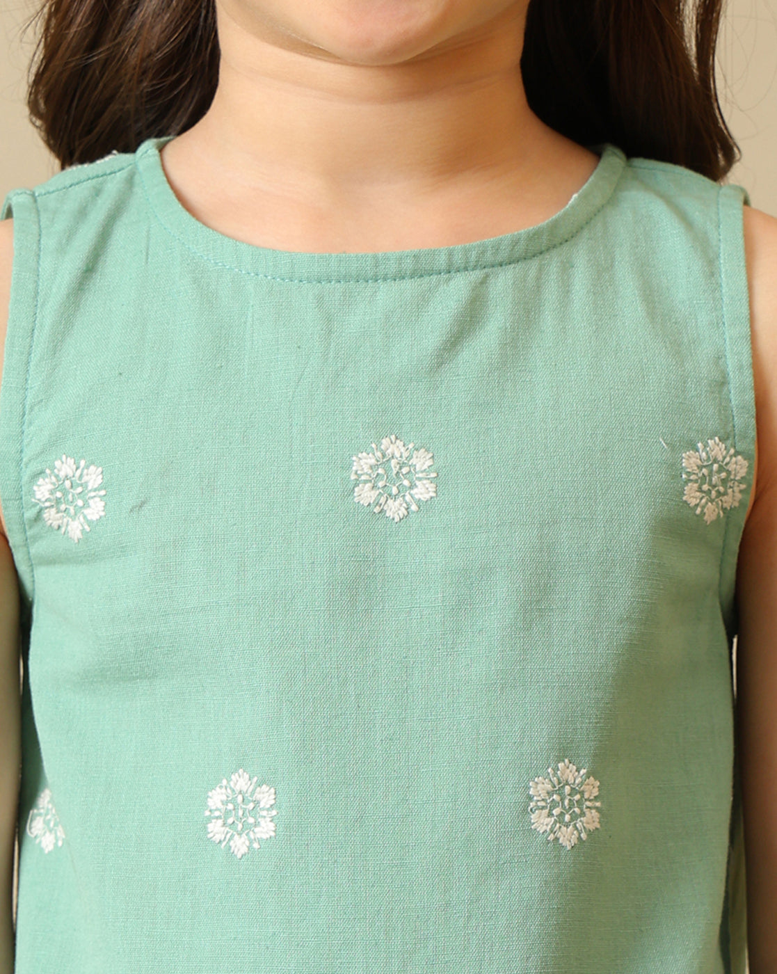 Girls Embroidered Co-Ord Set