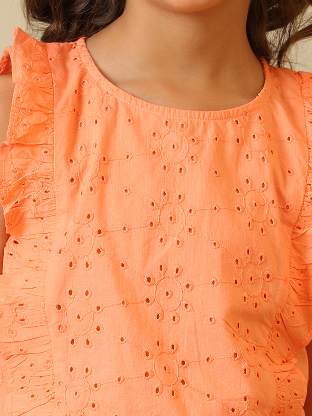 Girls Embroidered Co-Ord Set