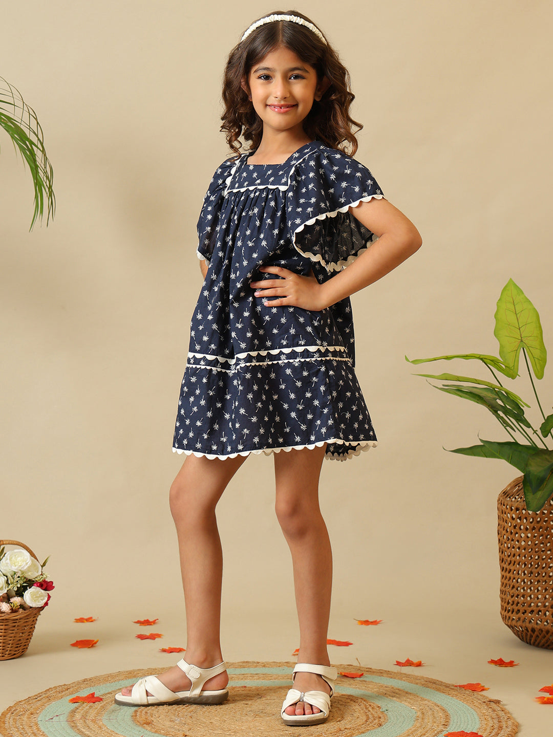 Girls Printed Charm Dress