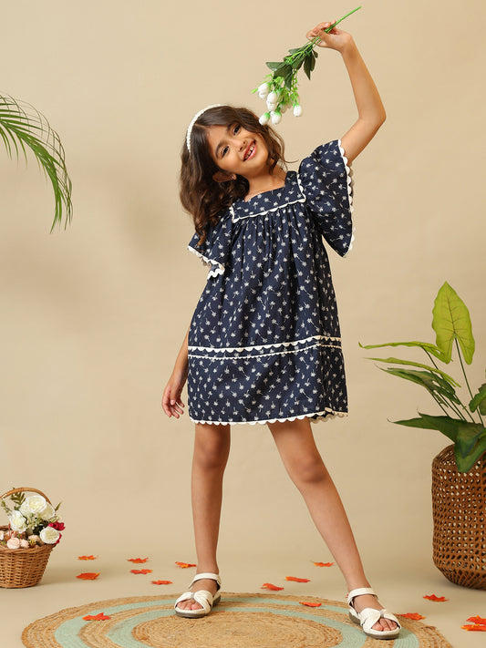 Girls Printed Charm Dress