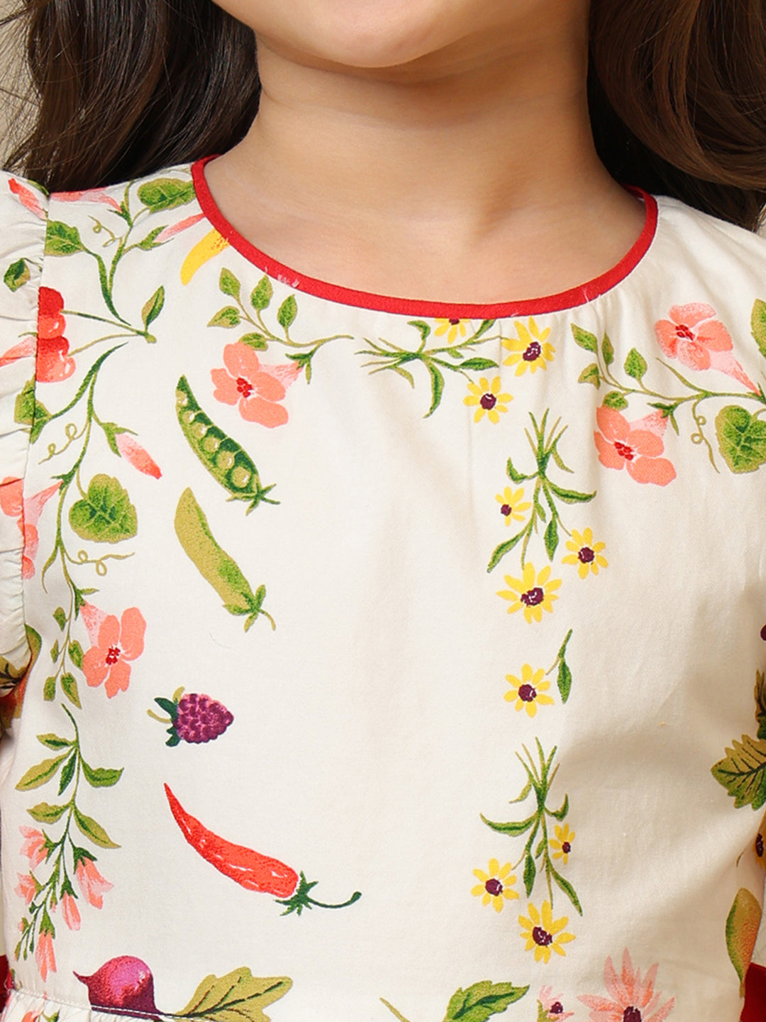 Girls Printed Cotton Dress