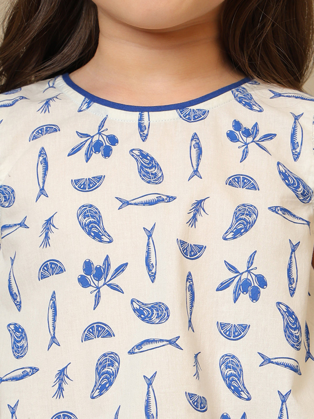 Girls Printed Peplum Co-Ord Set