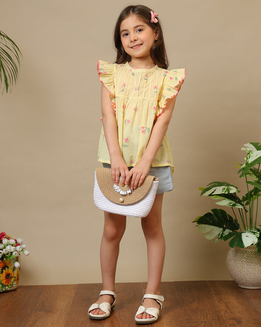 Girls Printed Casual Top
