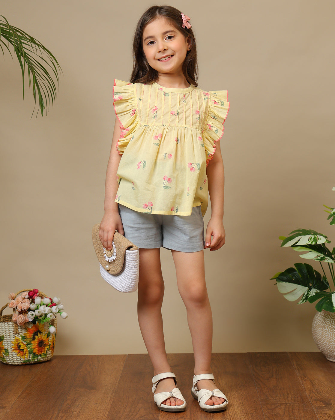 Girls Printed Casual Top