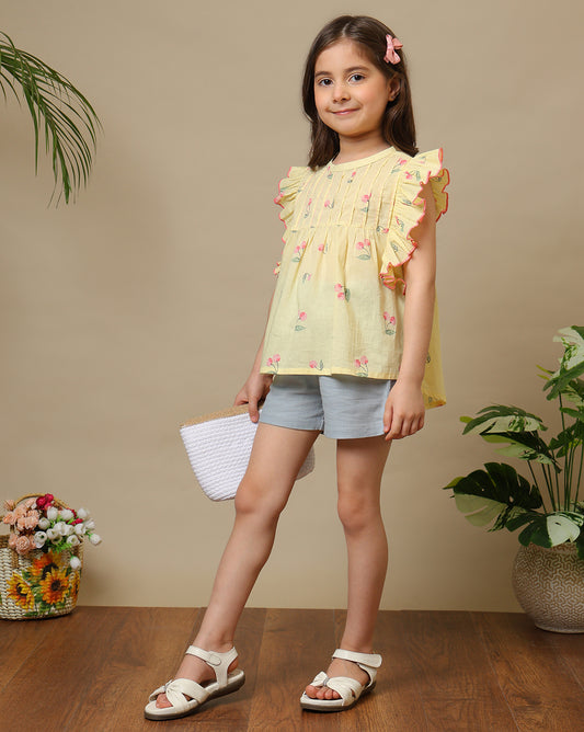 Girls Printed Casual Top