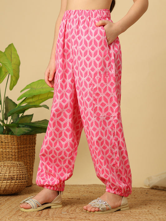 Pink Floral Embroidered Co-Ord Set