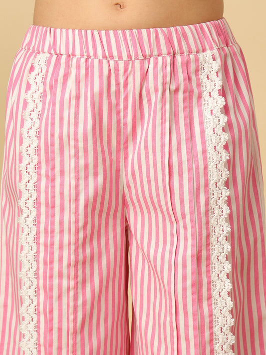 Striped Daisy Collar Co-ord Set