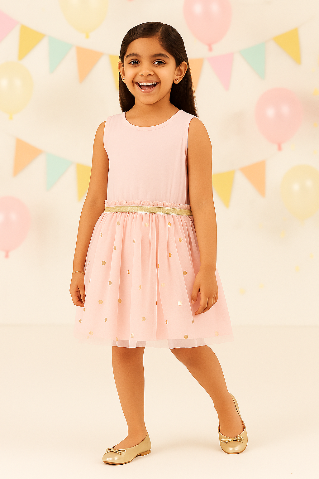 Girls Embellished Fit & Flare Dress