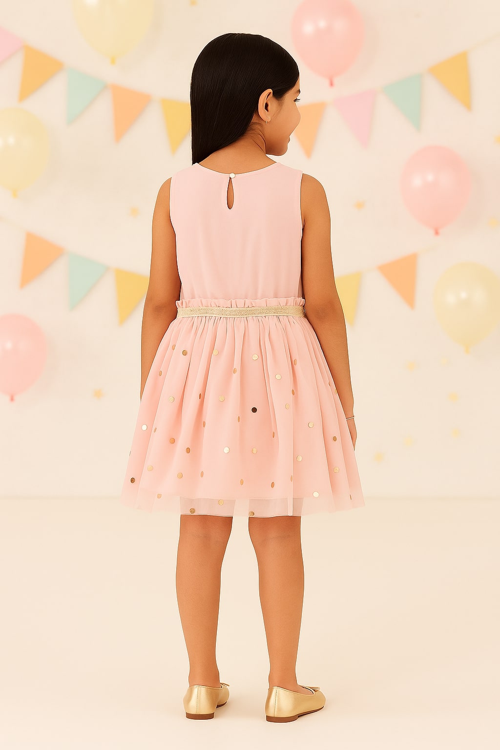 Girls Embellished Fit & Flare Dress