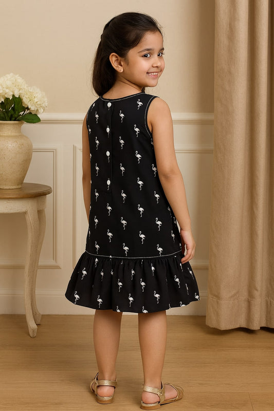 Girls Floral A-Line Dress