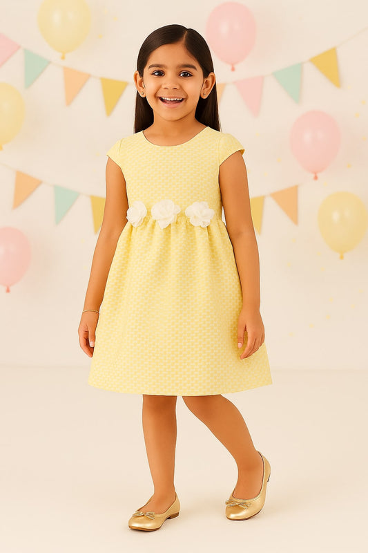 Girls Floral Fit & Flare Dress