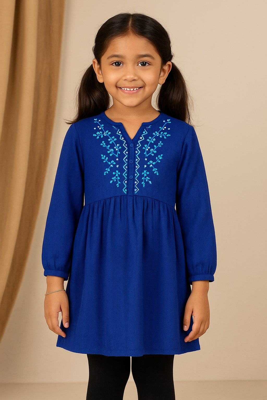 Girls Embroidered Ethnic Dress