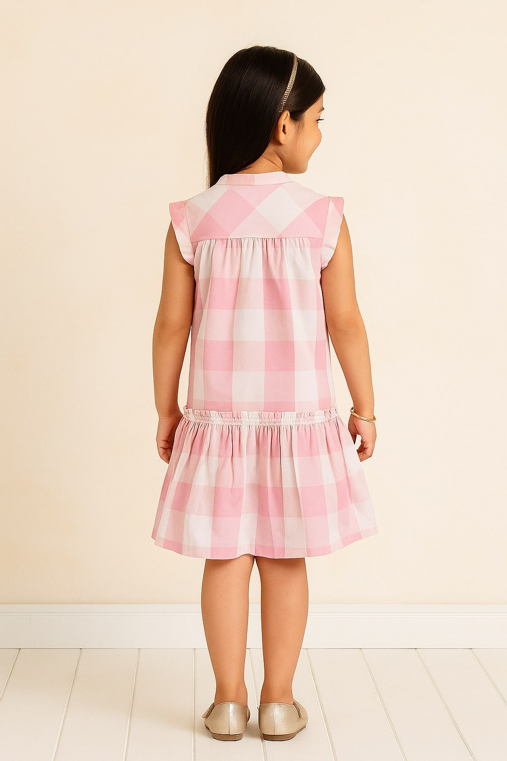 Girls Floral Embroidered Dress