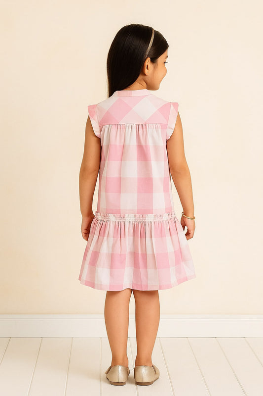 Girls Floral Embroidered Dress