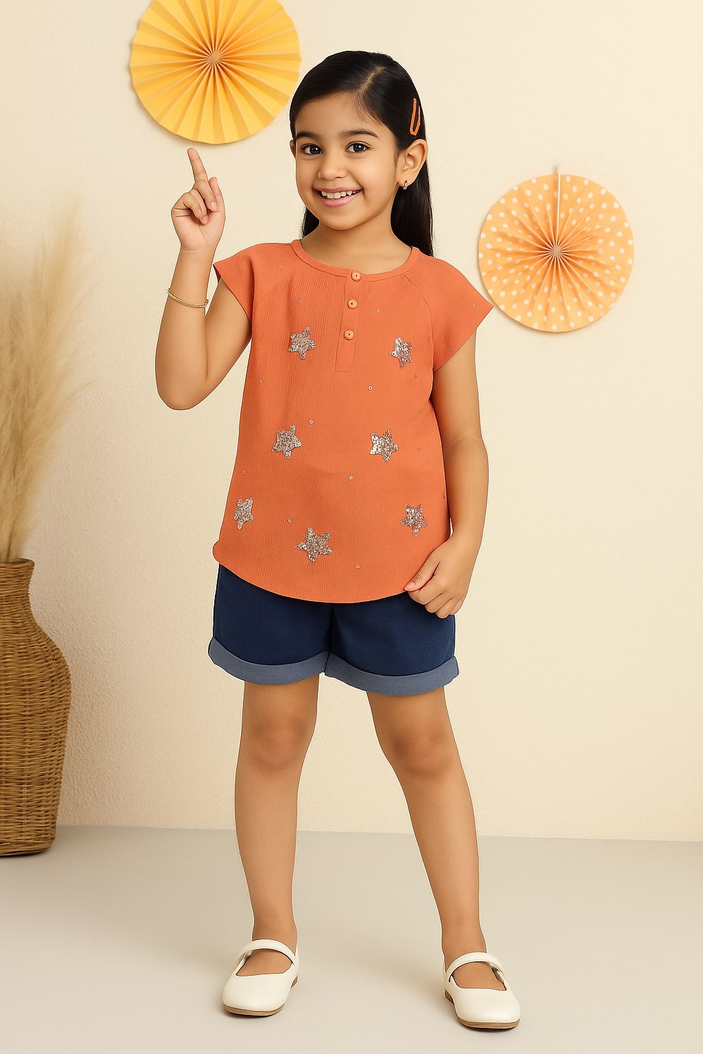 Girls Embellished Casual Top