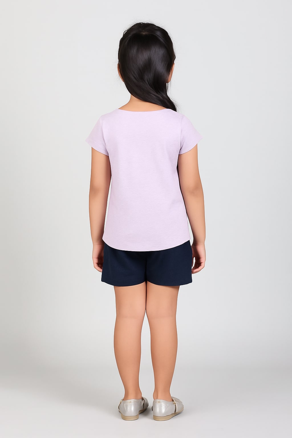 Girls Bird & Butterfly Print Casual Top