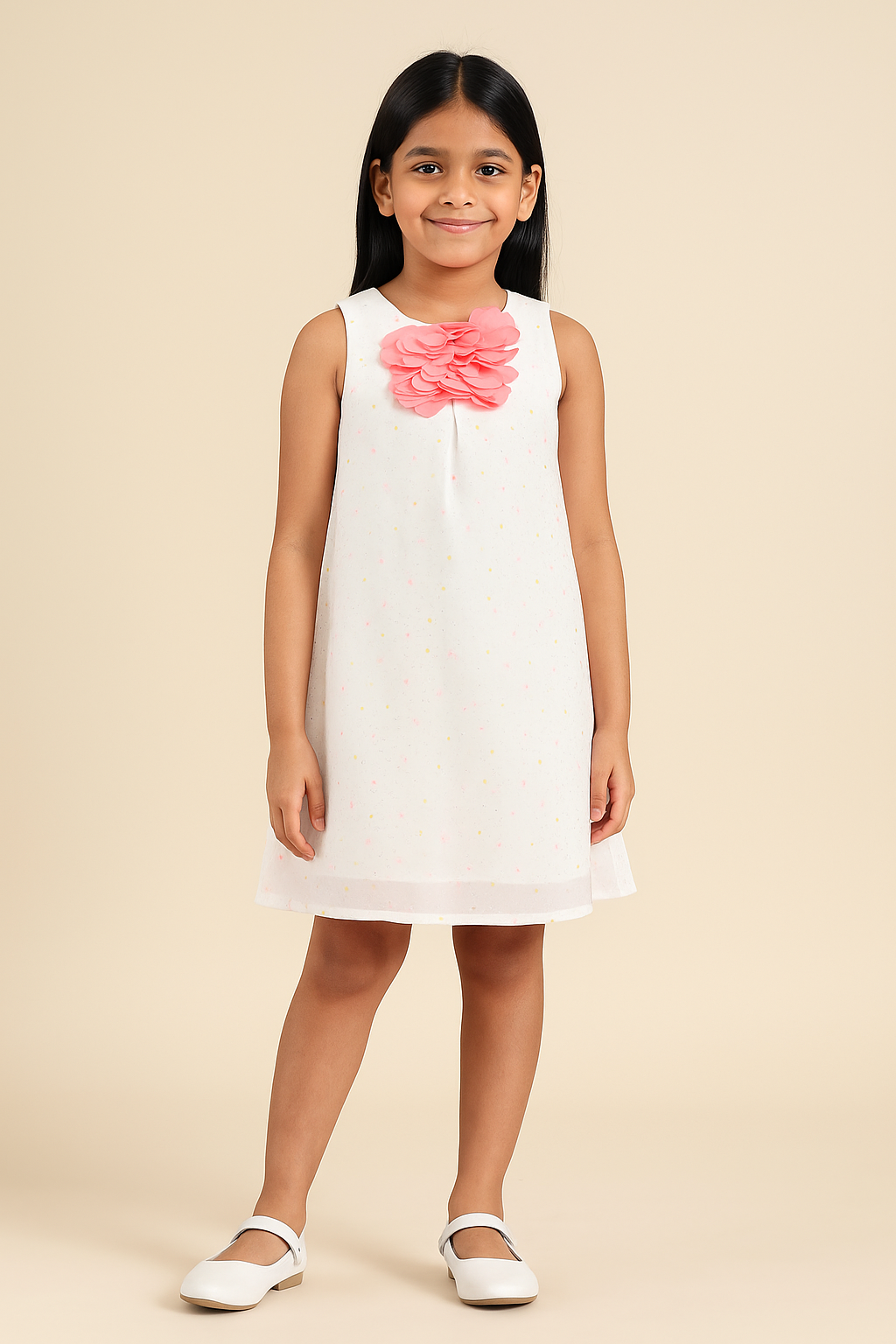 Girls Floral A-Line Dress