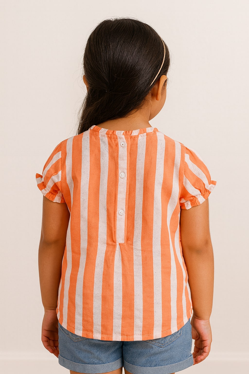 Girls Top with Floral Detail