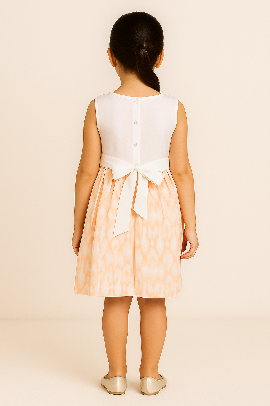Girls Floral Embroidered Fit & Flare Dress