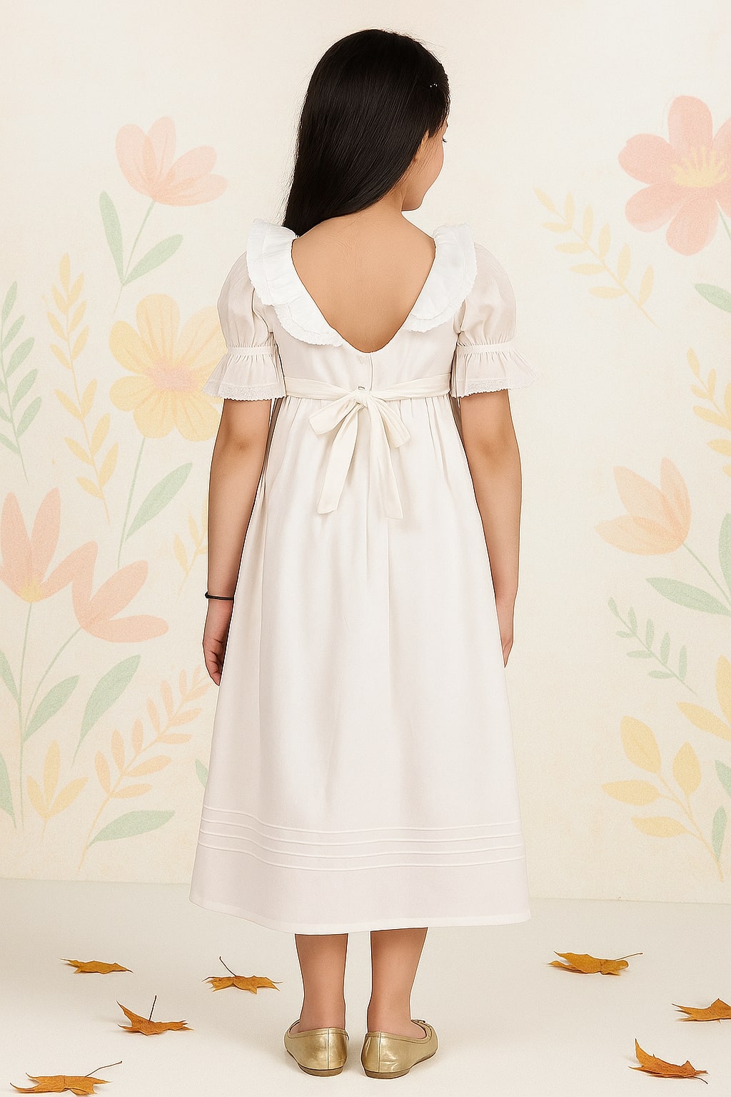 Girls Fit & Flare Midi Dress
