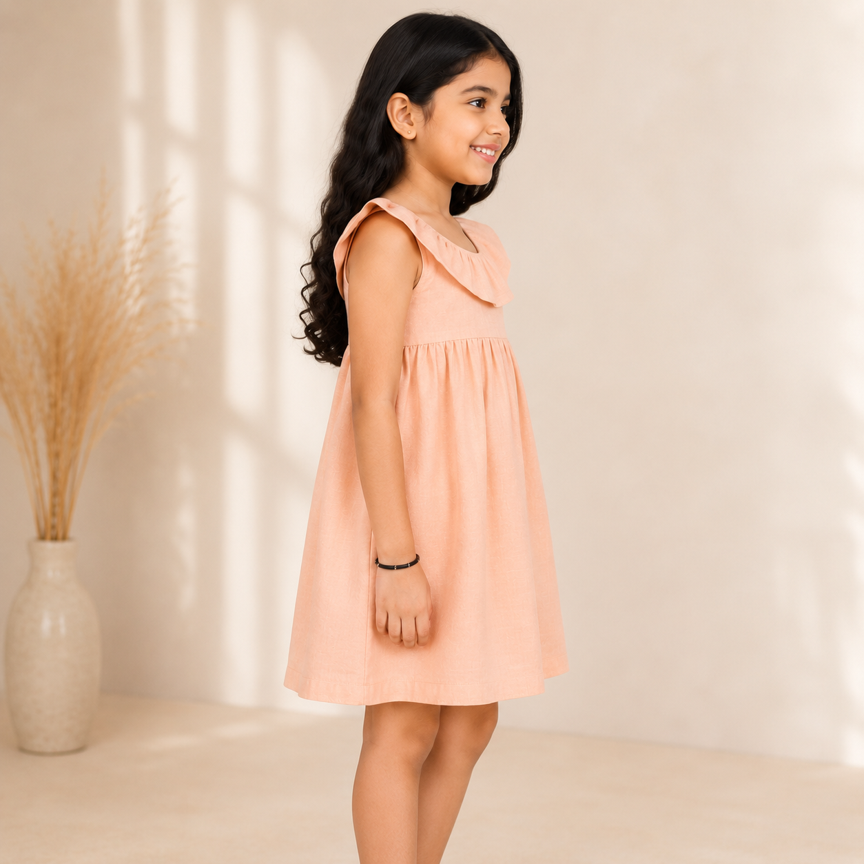 Girls Sleeveless Fit & Flare Dress