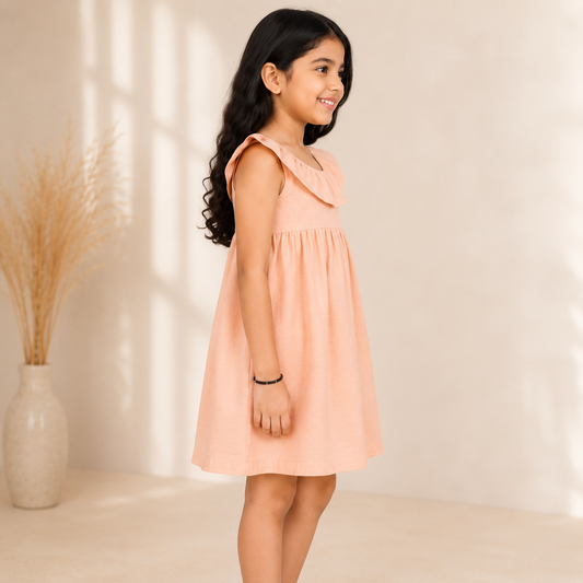 Girls Sleeveless Fit & Flare Dress