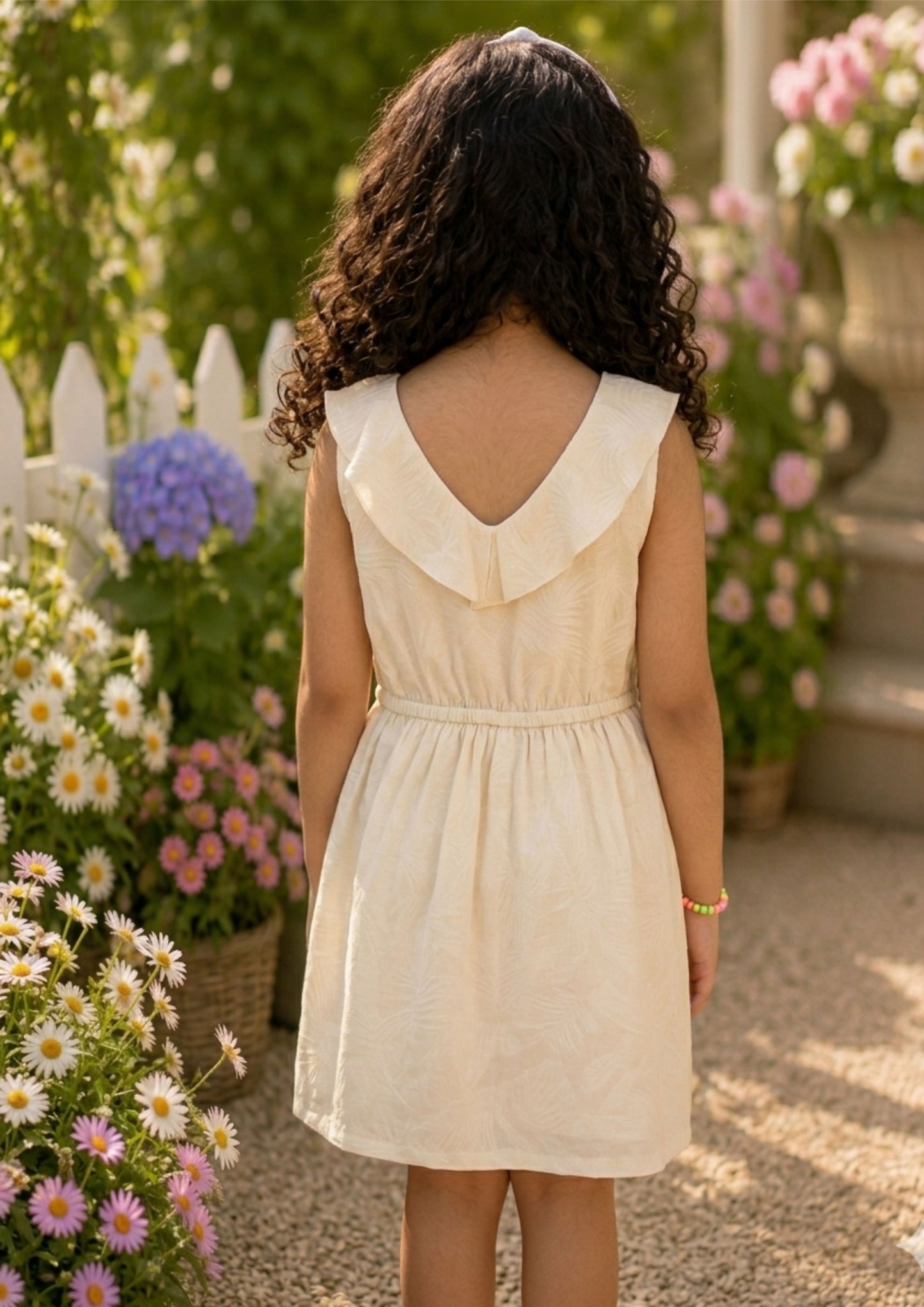 Girls Layered Ruffle Fit & Flare Dress