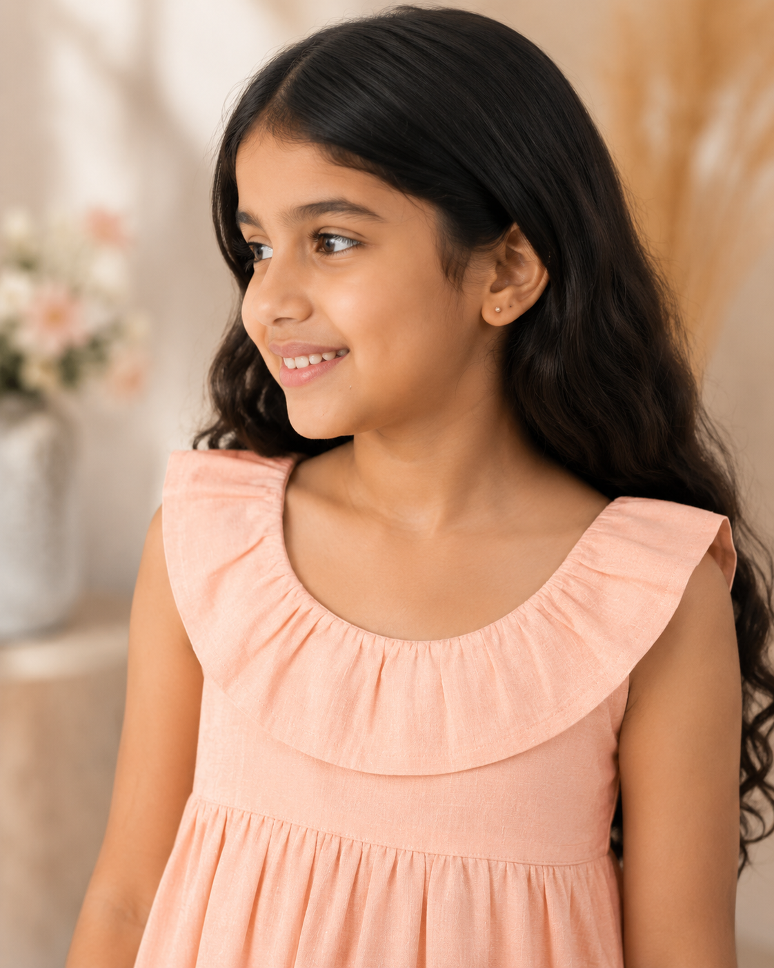 Girls Sleeveless Fit & Flare Dress