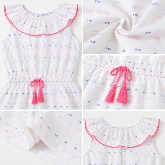 Girls Printed Fit & Flare Dress